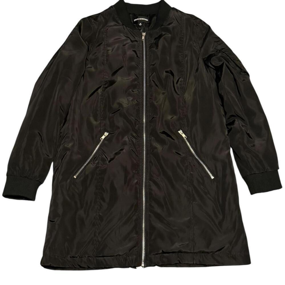 Zenana Outfitters Longline Bomber Jacket – Size Medium